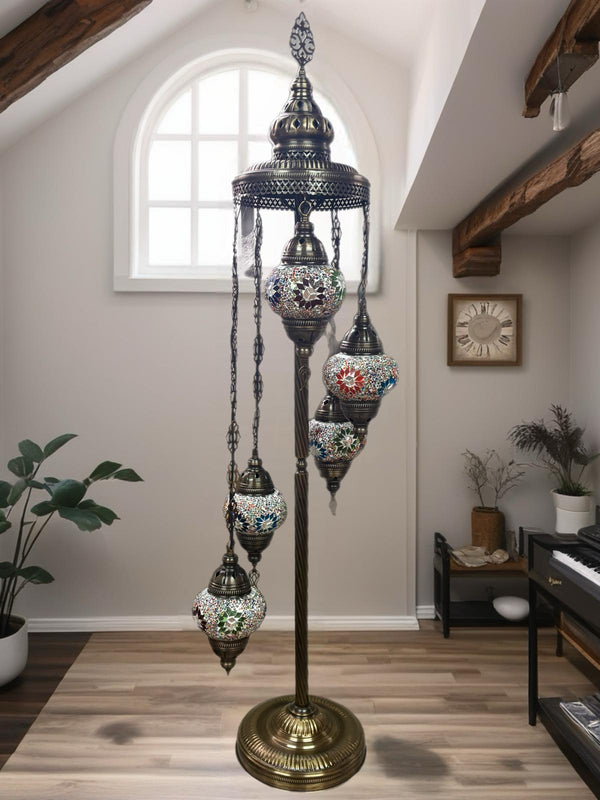 Staande Lamp De Max - Turkse - Mozaïek - Multicolor