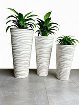 Bloempot De Max - Set van 3 Stuks - Antraciet - 80cm