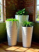 Bloempot De Max - Set van 3 Stuks - Antraciet - 80cm