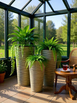 Bloempot De Max - Set van 3 Stuks - Antraciet - 80cm