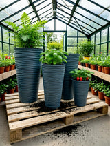 Bloempot De Max - Set van 3 Stuks - Antraciet - 80cm