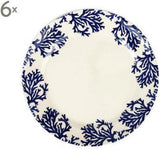 Bord Port Maine - Set van 6 Stuks - Blauw