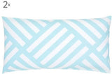 Dekbedovertrek Jill & Jim designs - Set van 2 Stuks - Luxe - Wit - 40x80cm