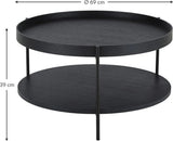 Tafel Merkloos - Hout - Zwart - 69cm