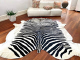 Vloerkleed Halay - 4m Zebraprint Leder