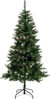 Kunstkerstboom Berry en cone - Groen - 180cm