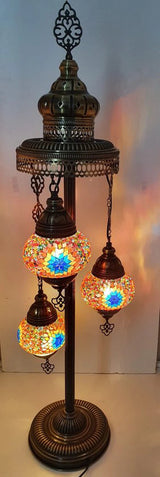 Staande Lamp Merkloos - Oosterse - Wit - 102cm