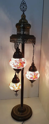 Staande Lamp Merkloos - Oosterse - Wit - 102cm