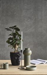 Kandelaar Villa Collection - Zwart - 10x29cm