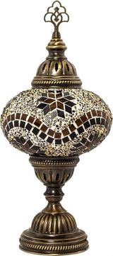 Tafellamp Merkloos - Turkse - Mozaïek - Geel - 19cm
