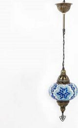 Hanglamp Merkloos - Turkse - Mozaïek - Wit - 19cm