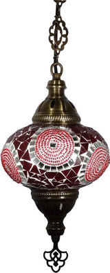 Hanglamp Merkloos - Turkse - Mozaïek - Wit - 19cm