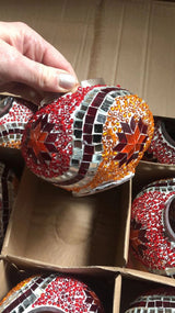 Tafellamp Merkloos - Turkse - Mozaïek - Geel - 19cm