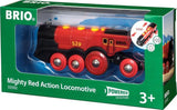 Speelgoedvoertuig BRIO - Brio Rode Locomotief op Batterijen