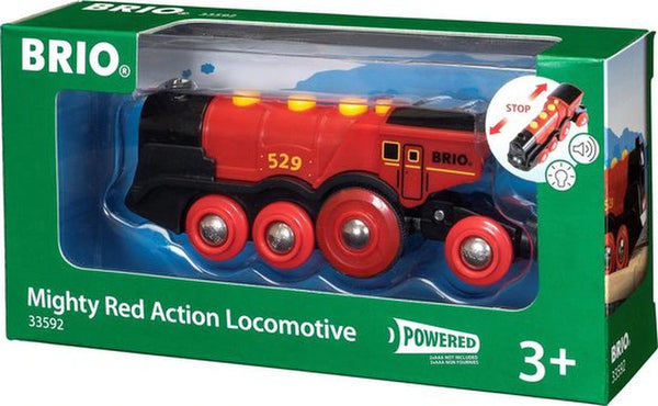 Speelgoedvoertuig BRIO - Brio Rode Locomotief op Batterijen