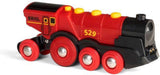 Speelgoedvoertuig BRIO - Brio Rode Locomotief op Batterijen
