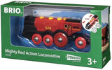 Speelgoedvoertuig BRIO - Brio Rode Locomotief op Batterijen