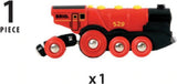 Speelgoedvoertuig BRIO - Brio Rode Locomotief op Batterijen