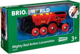 Speelgoedvoertuig BRIO - Brio Rode Locomotief op Batterijen