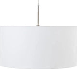 Hanglamp Miraluz - Katoen - Grijs - 50x25cm