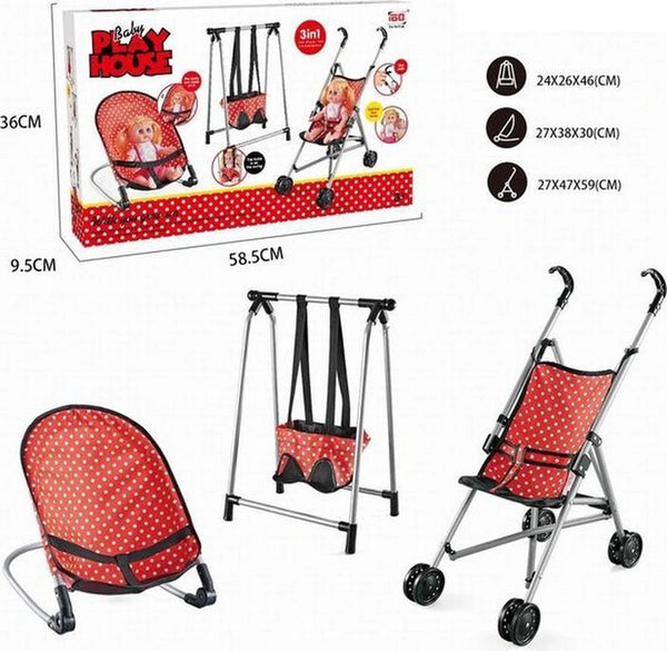 Poppenmeubel Halay - Rood