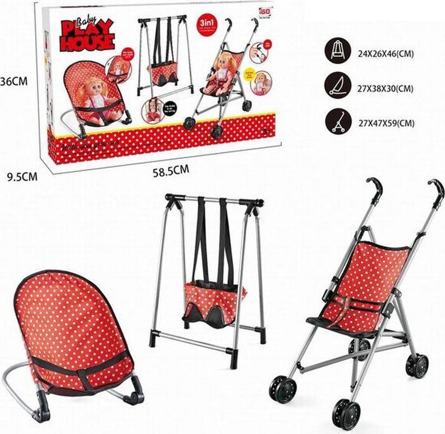 Poppenmeubel Halay - Rood