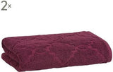 Handdoekenset Eve & Parker - Set van 2 Stuks - Luxe - Rood - 50x100m