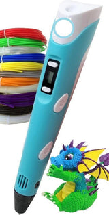 3D-pen Merkloos - 3D Knutselpakket met LCD Scherm