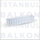 Bloempot Serinova - Wit - 80x20m - 14L
