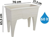 Plantenbak Serinova - Wit - 60L