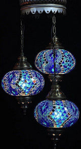Hanglamp Merkloos - Turkse - Mozaiek - Roze - 4 Bollen