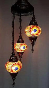 Hanglamp Merkloos - Turkse - Mozaiek - Roze - 4 Bollen