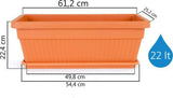 Plantenbak Serinova - Kunststof - 60x25cm - 22L