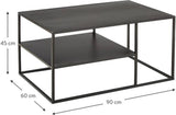 Tafel Merkloos - Zwart - 90cm