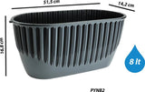 Plantenbak Serinova - Antraciet - 51cm - 8L