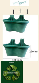 Plantenbak Serinova - Set van 2 Stuks - Groen - 6.5L