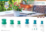 Bloempot Serinova - Set van 4 Stuks - 14cm