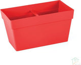 Plantenbak Serinova - Set van 2 Stuks - Antraciet - 52x17cm