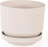 Bloempot Serinova - Luxe - Wit - 23x19cm - 6L