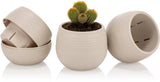 Bloempot Serinova - Set van 6 Stuks - Blauw - 10cm
