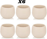 Bloempot Serinova - Set van 6 Stuks - Blauw - 10cm