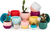 Bloempot Serinova - Set van 6 Stuks - Blauw - 10cm