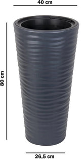Bloempot Serinova - Antraciet - 70cm