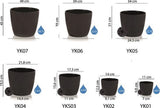 Bloempot Serinova - Set van 3 Stuks - Luxe - 17cm