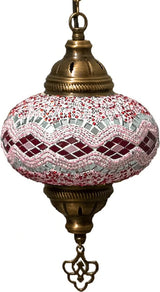 Hanglamp Merkloos - Turkse - Mozaïek - Wit - 19cm