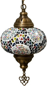 Hanglamp Merkloos - Turkse - Mozaïek - Wit - 19cm