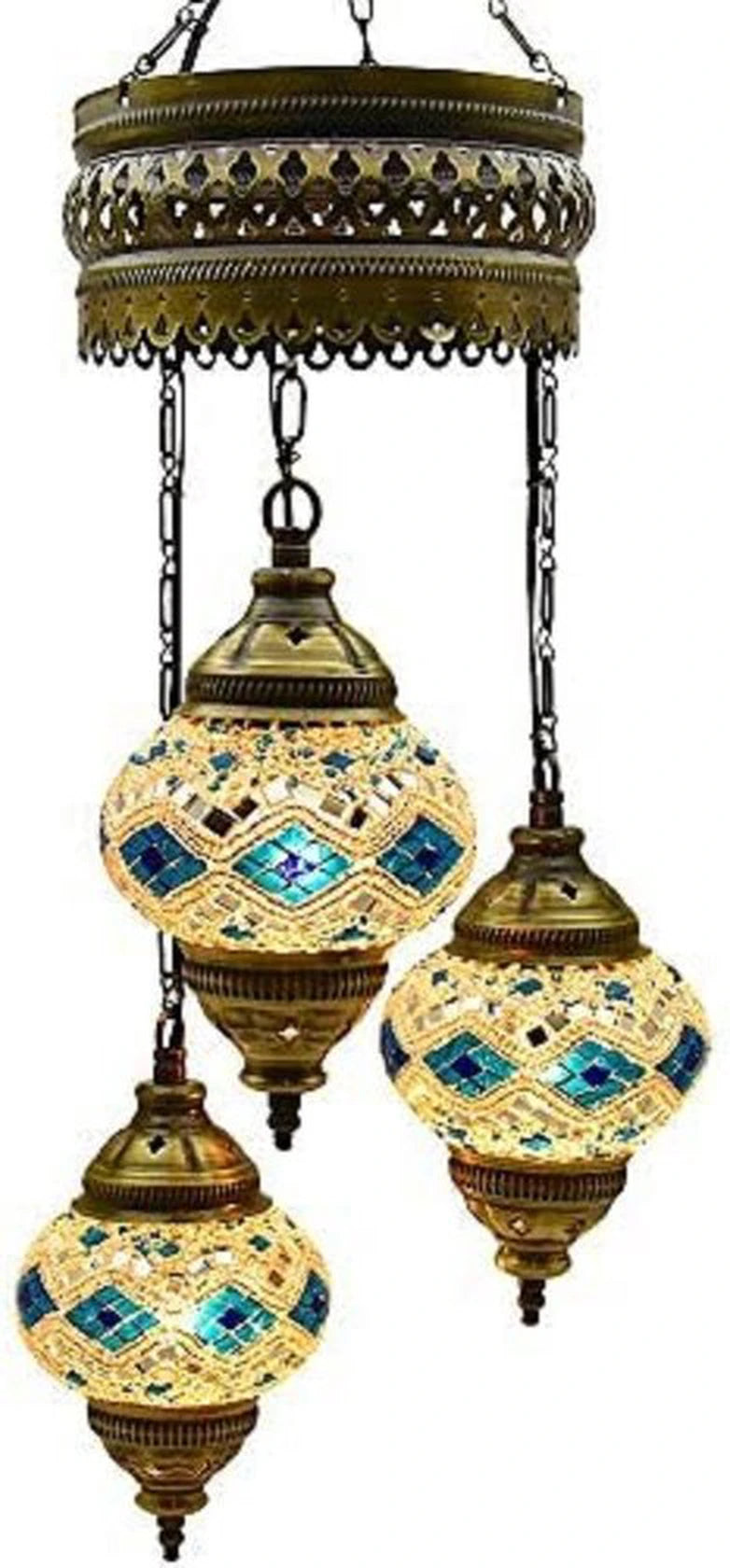 Hanglamp Merkloos - Turkse - Mozaïek - Wit