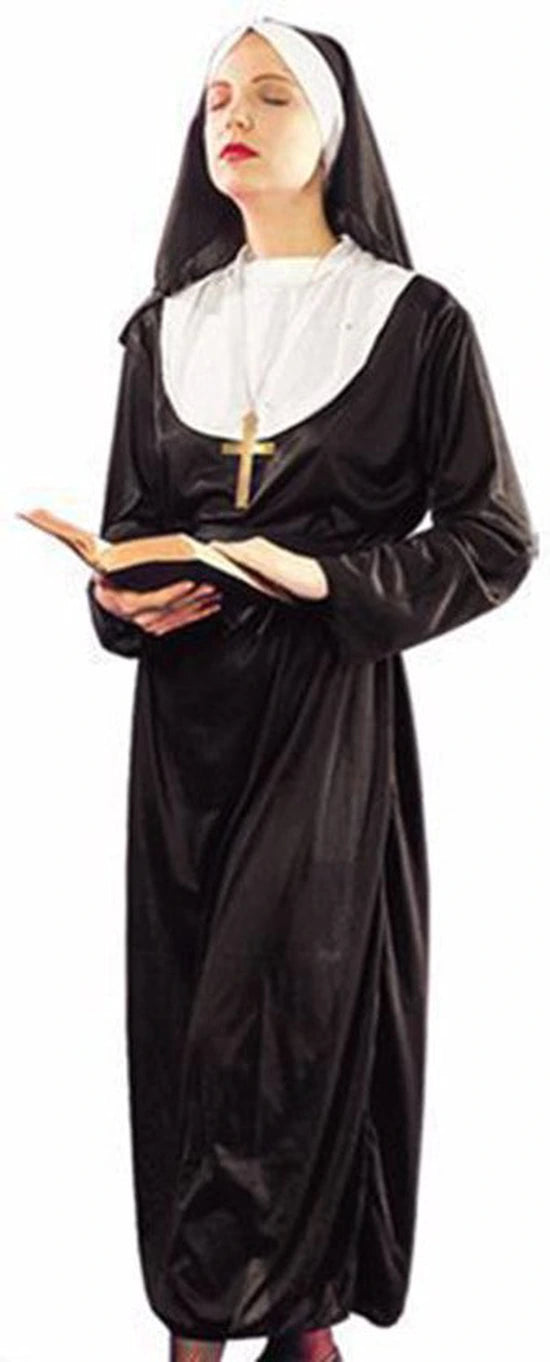 Verkleedkleding Halay - Nonnenjurk met Kap