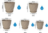 Bloempot Serinova - Set van 2 Stuks - 19cm