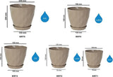 Bloempot Serinova - Set van 2 Stuks - 19cm